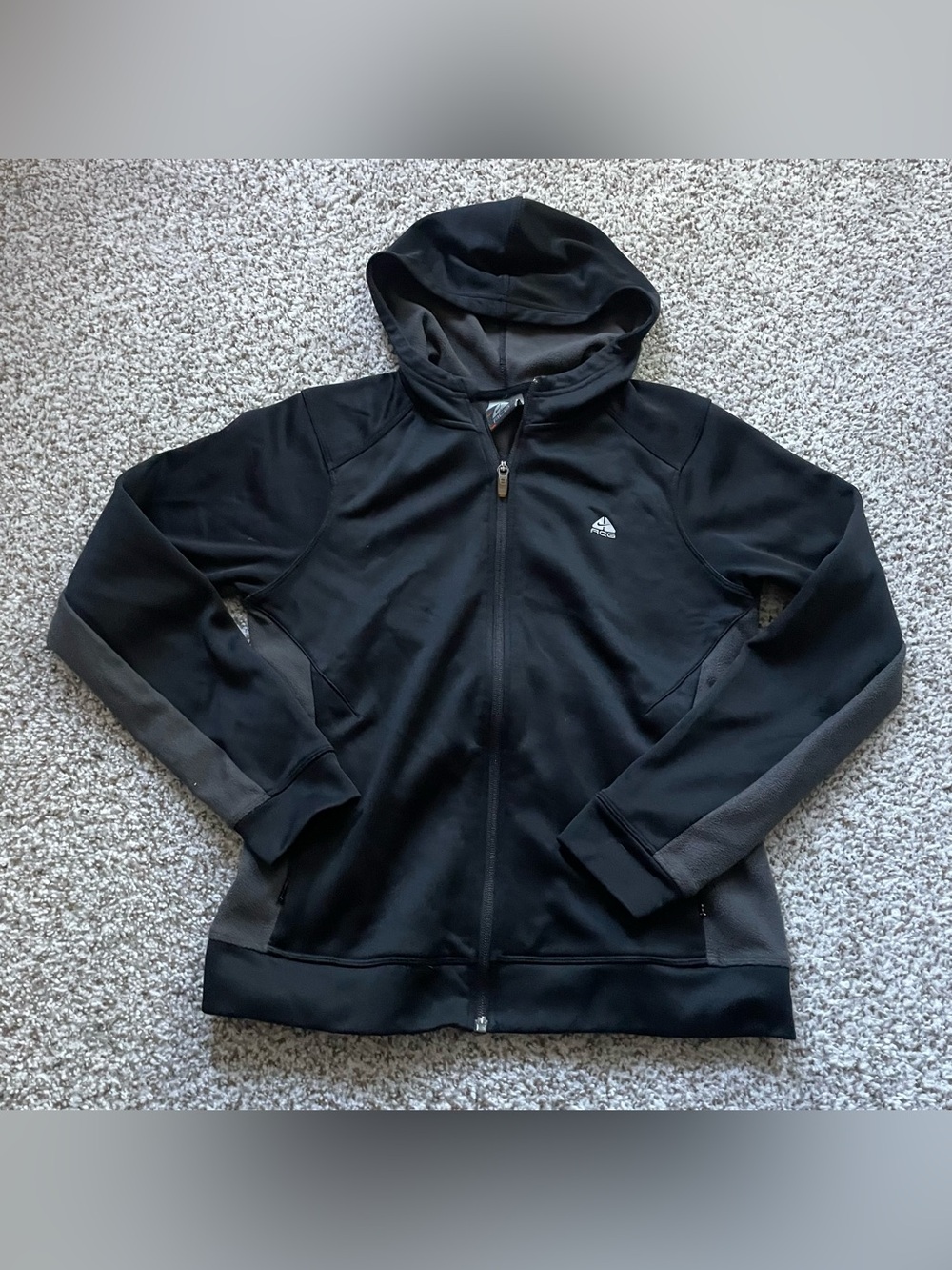 Nike ACG Kids Black Hooded Zip Jacket